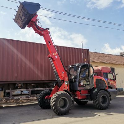 Changchai Engine รถตักล้อยางขนาดเล็กพร้อมบูมบุ้งกี๋