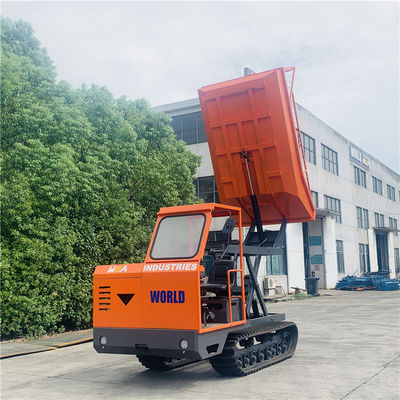 รถไถตีนตะขาบการเกษตร 4WD Mini Dumper สำหรับการขนส่งผลไม้