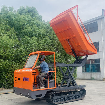 รถแทรกเตอร์ตีนตะขาบการเกษตร 17HP ยางติดตามสำหรับทุกภูมิประเทศ