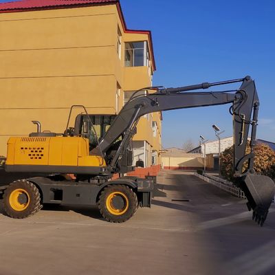 เครื่องขุดขนาดเล็ก 4WD 0.6m3 Bucket Small Excavator Machine