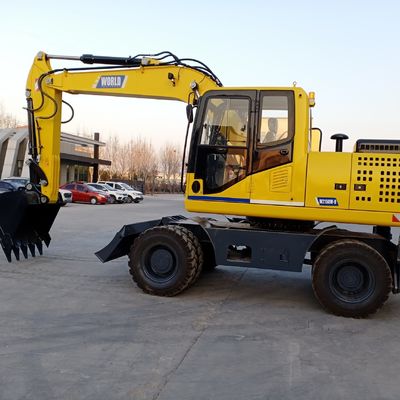 รถขุดเล็กล้อเหลือง YUCHAI Engine Small Digging Machine