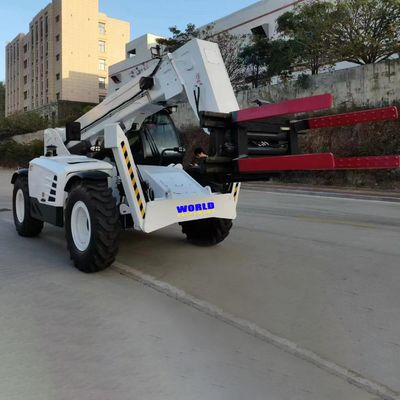 ตัวจัดการแบบ Telescopic Handler แบบปรับการเข้าถึงได้สำหรับพื้นที่ขรุขระ ความน่าเชื่อถือของไดรฟ์ Comfort