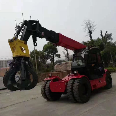 10ton Telescopic Crane Loader Mini Front Wheel Drive เสียงรบกวนต่ำ