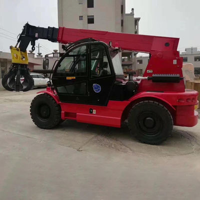 10ton Telescopic Crane Loader Mini Front Wheel Drive เสียงรบกวนต่ำ
