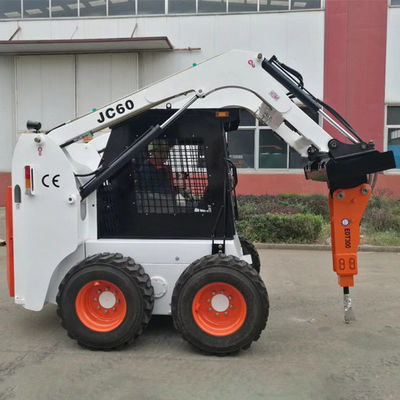 CE Small Skid Steer Loader 4WD ความจุสูงสำหรับงานก่อสร้าง