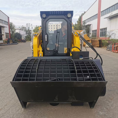 CE Small Skid Steer Loader 4WD ความจุสูงสำหรับงานก่อสร้าง