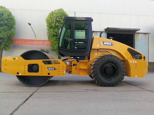 รถบดถนนแบบสั่นสะเทือนแบบดรัมคู่แบบ Heavy Duty Walk หลังลูกกลิ้งแบบสั่นสะเทือน