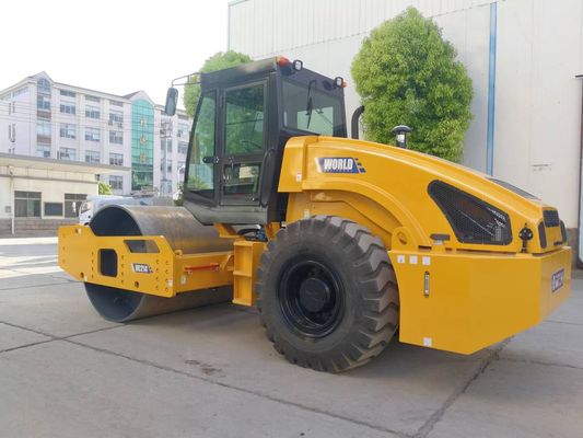 รถบดถนนแบบสั่นสะเทือนแบบดรัมคู่แบบ Heavy Duty Walk หลังลูกกลิ้งแบบสั่นสะเทือน