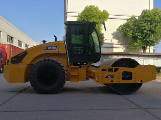 รถบดถนนแบบสั่นสะเทือนแบบดรัมคู่แบบ Heavy Duty Walk หลังลูกกลิ้งแบบสั่นสะเทือน