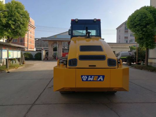 รถบดถนนแบบสั่นสะเทือนแบบดรัมคู่แบบ Heavy Duty Walk หลังลูกกลิ้งแบบสั่นสะเทือน