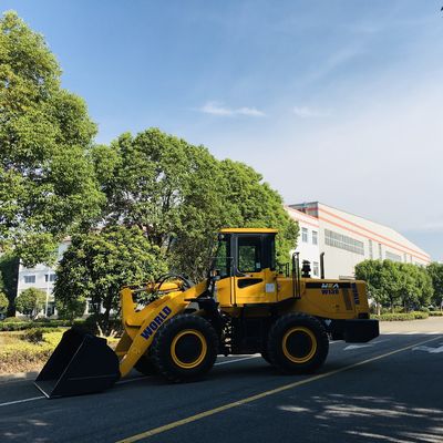 Cummins Engine Front End Shovel Loader Turbocharged รถตักล้อยางขนาดกะทัดรัด