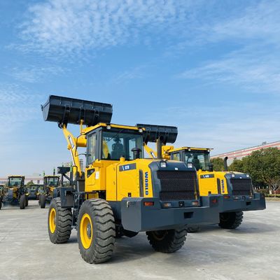 Cummins Engine Front End Shovel Loader Turbocharged รถตักล้อยางขนาดกะทัดรัด