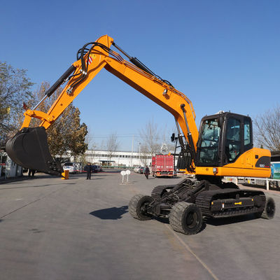 Yuchai Engine Small Mini Excavator Yellow เครื่องขุดไฮดรอลิค