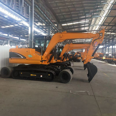 Yuchai Engine Small Mini Excavator Yellow เครื่องขุดไฮดรอลิค