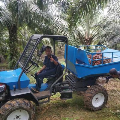 รถแทรกเตอร์เปิดประทุนสำหรับสวนปาล์มน้ำมันที่มีความเร็ว PTO 240-1340 รอบต่อนาทีและยางเพื่อการเกษตร