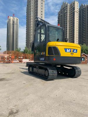 รัศมีการขุดสูงสุด 6.1 ม. รถขุดตีนตะขาบขนาดเล็กเทียบเท่ากับ Komatsu PC60 CAT 306