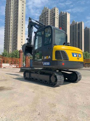 รัศมีการขุดสูงสุด 6.1 ม. รถขุดตีนตะขาบขนาดเล็กเทียบเท่ากับ Komatsu PC60 CAT 306