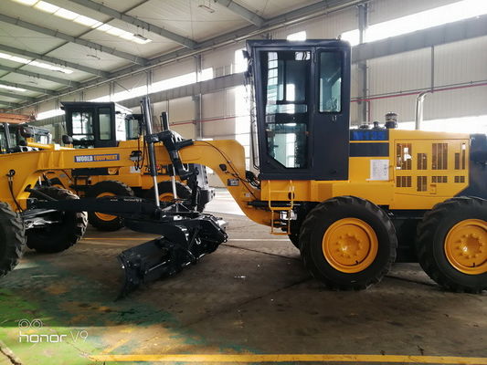 รถเกลี่ยดินเครื่องจักรกลหนักแบบปิดล้อม 97kw กำลังขับ ROPS / FOPS เป็นตัวเลือก