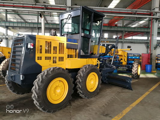 ระบบเบรกไฮดรอลิคเครื่องจักรกลหนัก Motor Grader Mini สำหรับงานก่อสร้างถนน