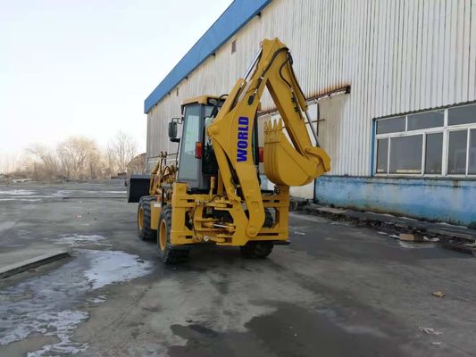 รถแบคโฮไฟฟ้าความเสถียรสูง 1m3 Compact Tractor Loader Backhoe